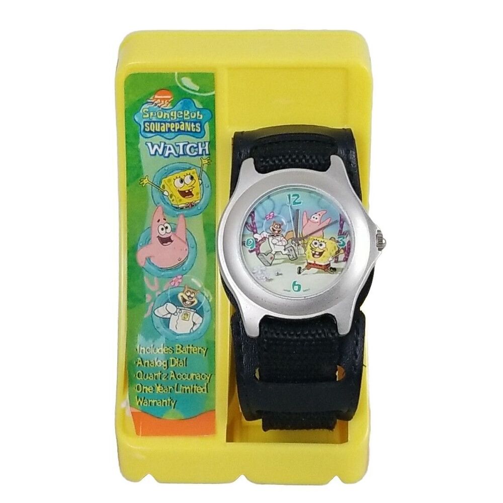 SpongeBob Squarepants Analog Wristwatch Nickelodeon 2002 Rare Y2k
